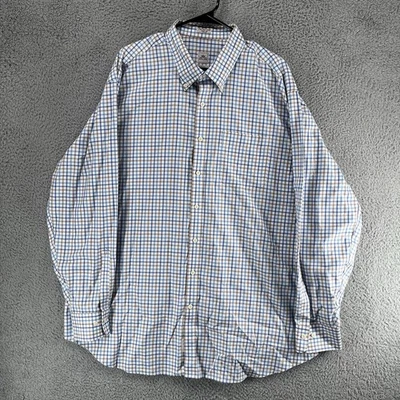 Peter Millar Shirt Mens XXL 2XL Nanoluxe Checkered Long Sleeve Button Down 5A - Image 1 of 4
