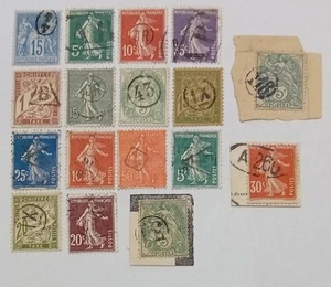 Timbres Obliterations Jour De L An Or Semeuse Sage - Imagen 1 de 2