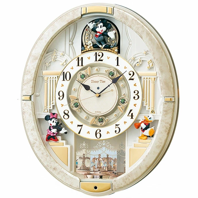 Seiko Clock Wall Mickey Mouse Radio FW580W 12 Songs Melody Japan Original - Image 1 of 4