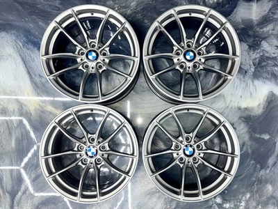 Genuine OEM BMW 513M Staggered Forged Wheels Rims Set 18” 18x9/18x10 5x120 M3 M4 - Image 1 of 4