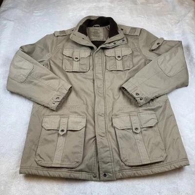 L.L. Bean Mens XL-Tall Beige Cotton Thinsulate Utility Field Jacket Coat - Image 1 of 4