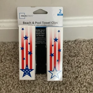 Clips de toallas Mainstays para sillón de playa estrella fugaz - Imagen 1 de 2