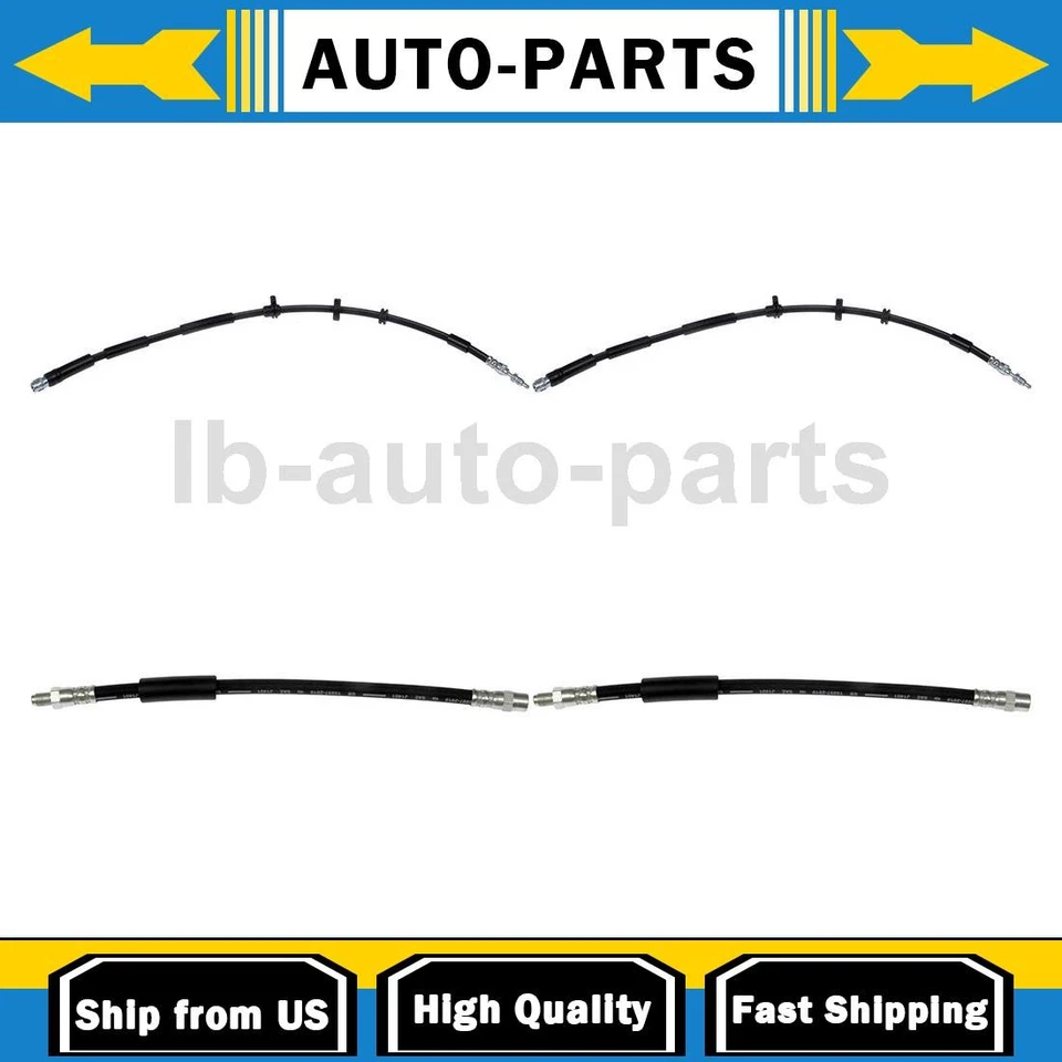 Manguera de freno delantera trasera 4 piezas para BMW 750i 2010-2016 4,4 L Foto 1 de 4