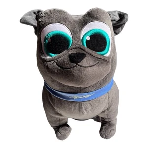 Disney Junior Cucciolo Cane Pals Bingo Peluche Carlino Grigio Peluche Collare Blu 10" - Foto 1 di 6