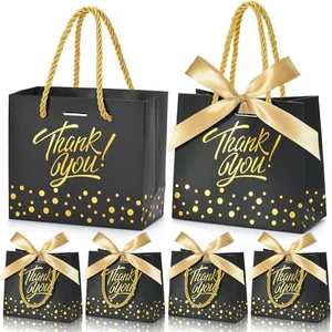 Kleine Dankeschön Geschenktüten 50 Stück 5,5x2,5x4,7 cm kleine Geschenktüten mit Griff... - Bild 1 von 6