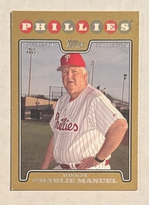 2008 Topps Series 2 - Charlie Manuel #632 Gold /2008 - Picture 1 of 2