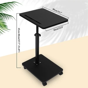 Mesa Bandeja Sofá 360° Altura Ajustable Mesa auxiliar para Silla Cama con Ranuras para Tabletas - Imagen 1 de 15