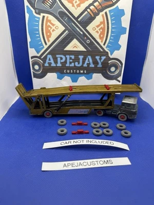 8 tires & 2 chocks for MATCHBOX King Size No. K-11 DAF Car Transporter  Lesney - Image 1 of 4