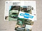 1976 Chevry RECREATION RV Guide / Brochure with Spec's: SUBURBAN, C10, PickUp