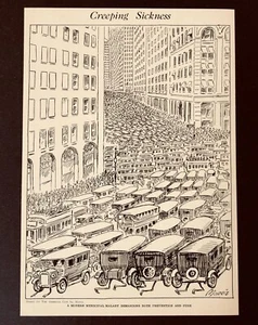 Pubblicità Cartoni Animati 1929 Cartoon Malattia Strisciante Stampa Vintage Arte - Foto 1 di 1