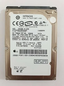 HTS545025B9SA02, PN: 0A78252, MLC: DA3350, Hitachi 250Gb 2.5" HDD - Imagen 1 de 2
