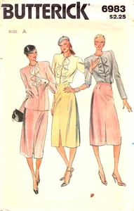 Butterick 6983 - Veste, chemisier et jupe Miss' ~ Veste doublée ample - 10 - Photo 1/4