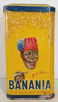 (11) Ancienne boite en tôle métallique lithographiée BANANIA. Pâtes - Photo 1/4