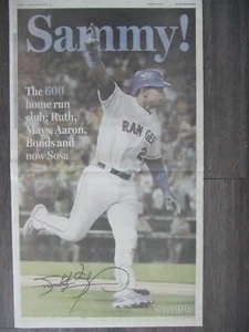 Die Dallas Morning News - Sporttag - Sammy Sosa 600 - MLB 24. Juni 2007 - Bild 1 von 2