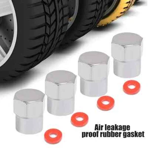 Chrome Finish Hex Tire Tyre Valve Caps For Mini - Fits Mini - Picture 1 of 4