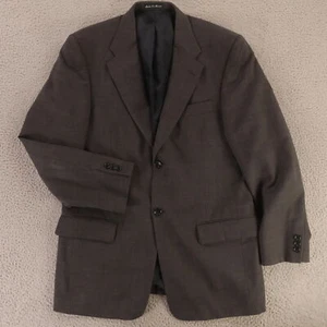 VTG Pierre Cardin Jacket M Gray Houndstooth Mini Check 100% Wool Blazer USA 40R - Picture 1 of 16