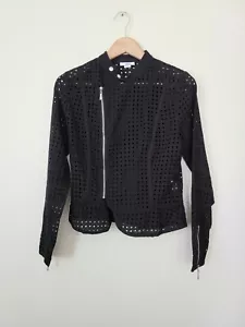Bar III Black Crochet Jacket Size Medium - Picture 1 of 5