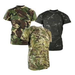T-Shirt Kombat UK Kinder Armee Tarnung taktischer Kampf, BTP, BTP schwarz & DPM - Bild 1 von 10