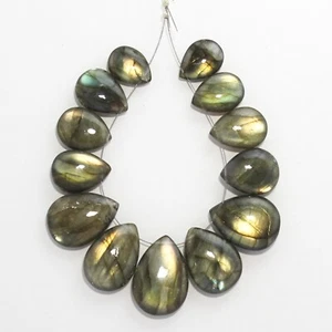 Cuentas lisas de labradorita natural AAA 112,85 quilates piedras preciosas sueltas de 13x10 mm a 21x15 mm - Imagen 1 de 6