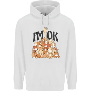 Im OK Funny Cat Mum Dad Crazy Lady Kitten Childrens Kids Hoodie - Picture 1 of 76