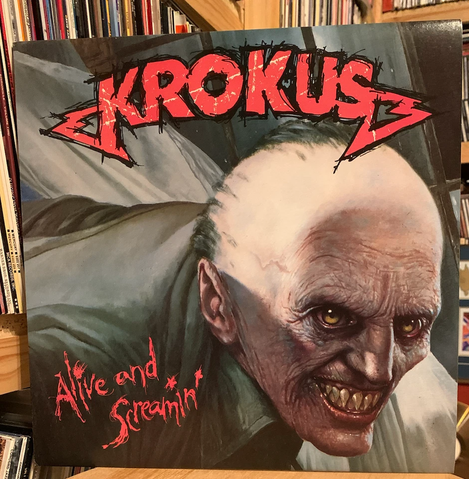 KROKUS - Alive and Screamin’ Vinyl LP Mint Australian pressing 1986 - Image 1 of 4