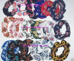 MLB Baseball Team Hair Ties Ponytail Holder Scrunchie Scrunchies by Sherry NEW - Picture 1 of 60
