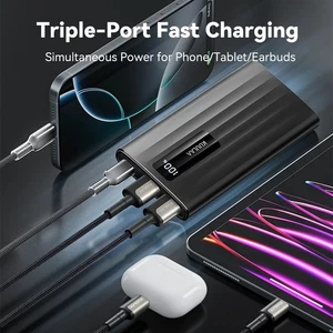 10000mAh Fast External Portable Power Bank Backup Battery Charger for Cell Phone - Picture 1 of 8