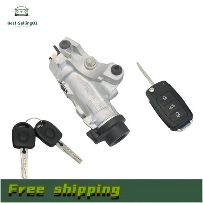 IGNITION LOCK CYLINDER ASSEMBLY WITH KEY SHELLS FOR AUDI 1998-2009 A4 QUATTRO - Image 1 of 4
