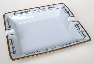 Gundlach Schuhhaus Hamburgo gran publicidad cenicero porcelana años 50 muy raro - Imagen 1 de 2