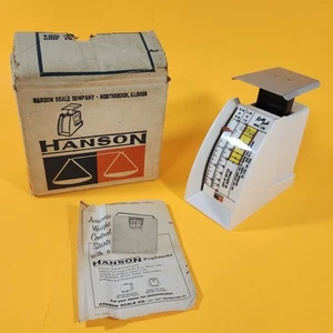 Hanson Recipe Scale Model 1308 with Original Box 1963 Vintage 8 Pound Capacity - Picture 1 of 14