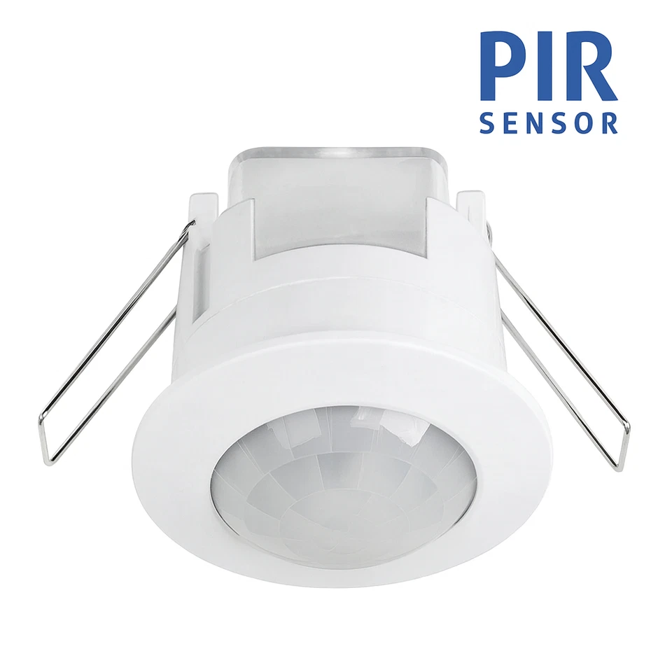 360 Degree Recessed PIR Ceiling Occupancy Motion Sensor Detector Light Switch - Image 1 of 4