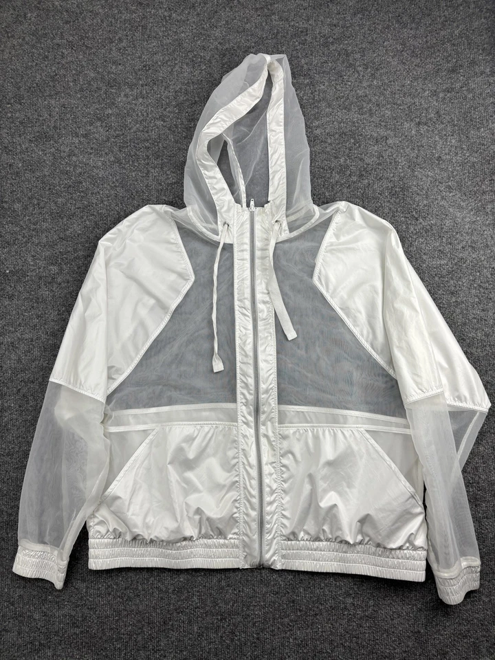 Chaqueta cortavientos Zella para mujer 2XL malla transparente con capucha ropa deportiva ligera Foto 1 de 4