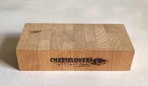 Vintage Cheeselovers International Holz gebrannt Logo Endkorn Schneidebrett - Bild 1 von 12