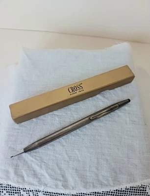 Lápis mecânico vintage prata esterlina A.T. Cross 5,25 polegadas - Imagem 1 de 4