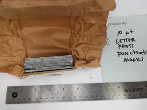 Vintage Linotype Letterpress Type 10 Point Punctuation Marks Colons Periods - Picture 1 of 3