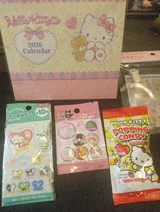 Sanrio Hello Kitty Schreibtischkalender 2026, Ansteckfach 3 Blindbags Menge 5 Neu - Bild 1 von 12