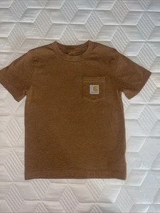 Boy’s Carhartt Brown Size 5 T-shirt - Picture 1 of 6