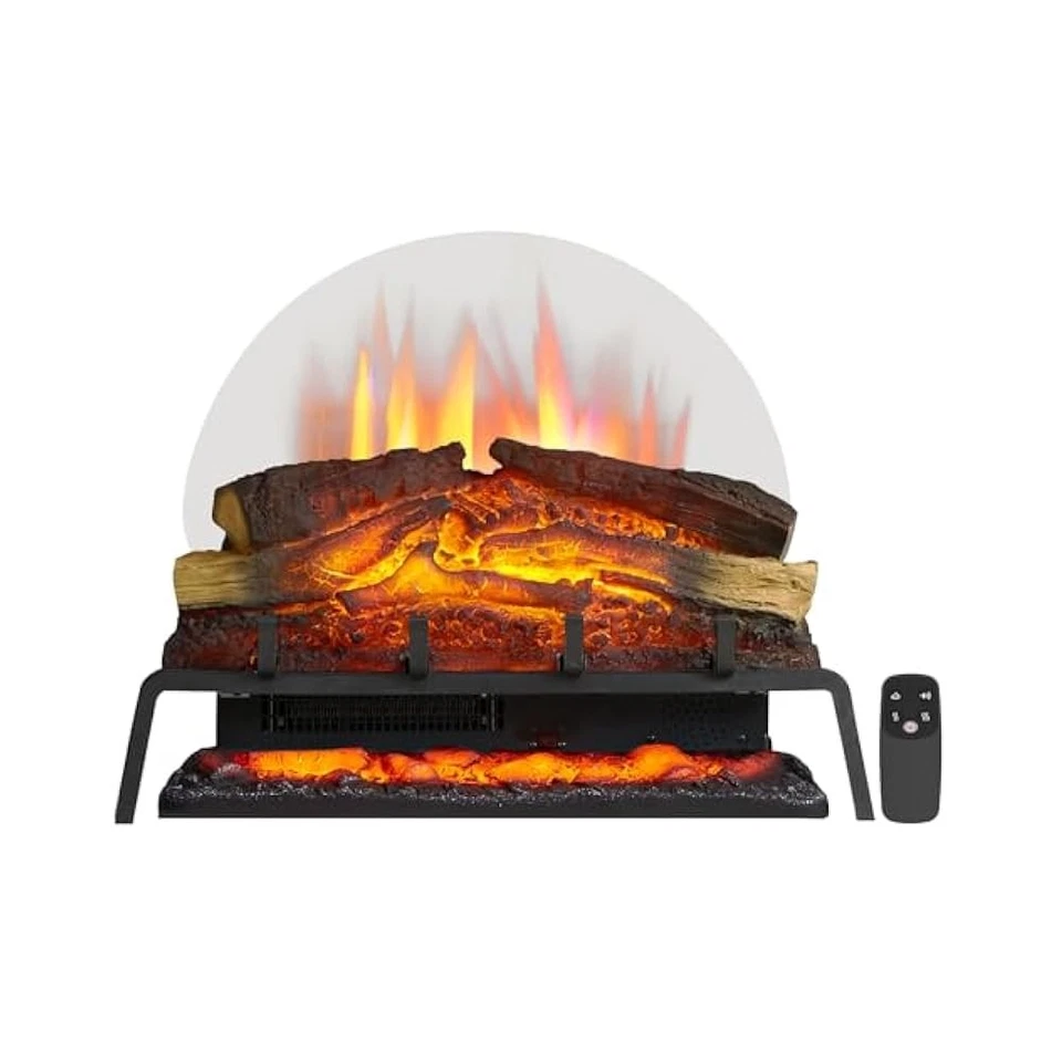 LegendFlame 25" W Standing Electric Fireplace Log Set (EF484) Fireplace...