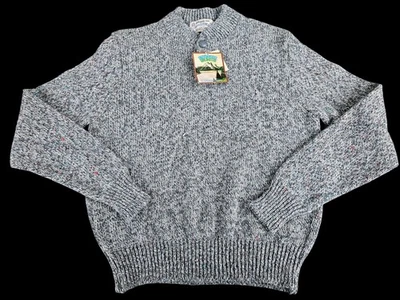Vintage London Fog Outdoors Unlimited Speckled Wool Blend Henley Sweater Sz XL  - Image 1 of 4