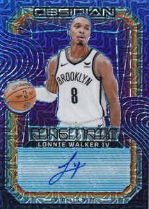 23/24 OBSIDIAN MAGMATIC LONNIE WALKER IV /5 AUTO BROOKLYN NETS - Picture 1 of 2