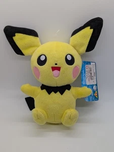 Pokemon Peluche Pichu Oficial Tomy 2017 Nuevo con Etiquetas 8" - Imagen 1 de 6
