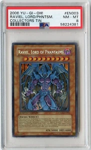 2006 Yu-Gi-Oh! Raviel, Lord of Phantasms - Limited -Secret Rare CT03-EN003 PSA 8 - Picture 1 of 2