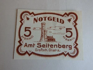 Seitenberg/Glatz Schlesien 5 Pfennig wohl um 1921 ausgabefrisch (71043) - Picture 1 of 2