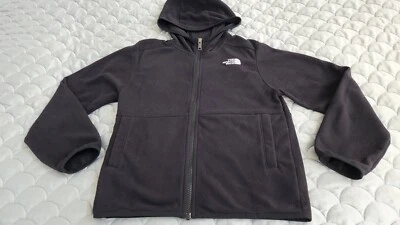 The North Face Girl Size Size M (10) Black Full Zip Hoodie Polyester Lighweight - Image 1 of 4