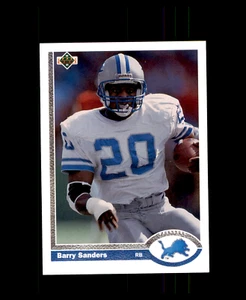 1991 Upper Deck #444 Barry Sanders Detroit Lions Oklahoma State Cowboys - Picture 1 of 2