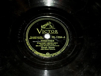 DINAH SHORE-Together (1944) VICTOR 10" Shellac Single - Image 1 of 3