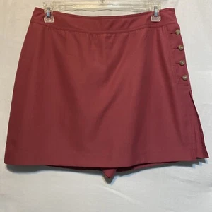 Izod Womens Skort Size 14 Rose Pink Buttons Golf Tennis PickleBall - Picture 1 of 7