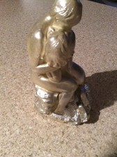 Ornamento De Jardim Casal Beijando Túmulo Estátua memorial/Decoração Para Casa Champanhe