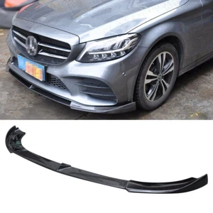 Alerón delantero de fibra de carbono parachoques labio para Mercedes Benz W205 Sport GT 2019UP - Imagen 1 de 12