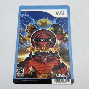 NINTENDO WII Chaotic Shadow Warriors BLOCKBUSTER VIDEO REGAL BACKER CARD 5,5"X8" - Bild 1 von 2